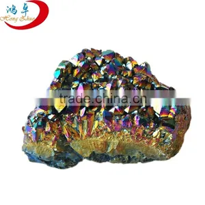 Raw Rainbow Crystal Aura Quartz Points thumbnail-1