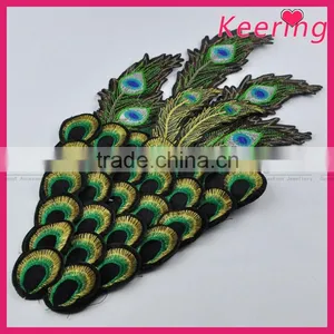 Handmade Peacock Applique Embroidery Designs for Wedding Dress Decoration thumbnail-2
