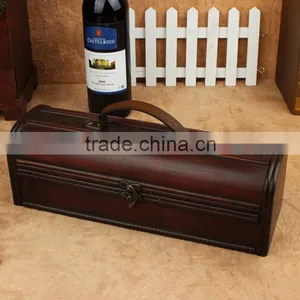 Wholesale Custom Vintage Wood Wine Gift Box thumbnail-1