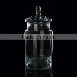 Handmade Storage Jar/Popular Glass Storage Jar With Lid thumbnail-1