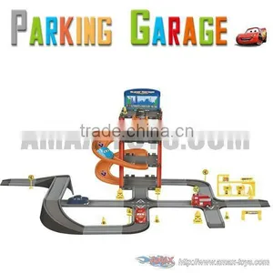 Ht-P0199 Park & Play Service Garage With 6 Cars thumbnail-1