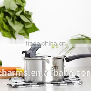 Charms Induction Cookware Stainless Steel Sauce Pan With Standing Lid thumbnail-6