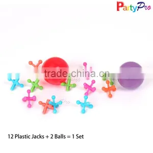 Premium Quality 12 Jacks and Ball Set High Bouncing Kids Toy Rubber Ball for Friends thumbnail-1