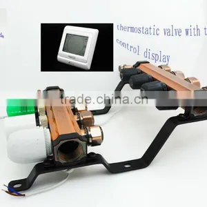 2 Ways Valve Manifold Brass Underfloor Heating Manifolds Digital Manifold thumbnail-2