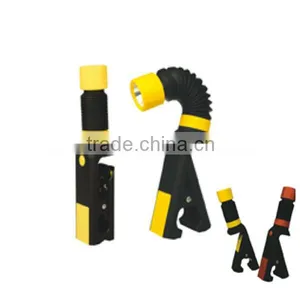 Rotary Telescopic Head Work Light Hand Torch Bicycle Light With Fixing Clamp and Magnet Bottom thumbnail-1