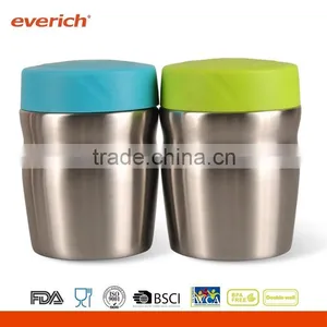 Double Wall Stainless Steel 350ml 500ml Vacuum Food Container thumbnail-2