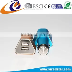 Hot Sales ! Metal Bullet Electric Dual Car Charger thumbnail-2