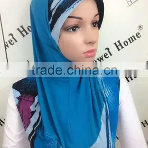 H278 New Style One Piece Hijab,print Hijab thumbnail-6