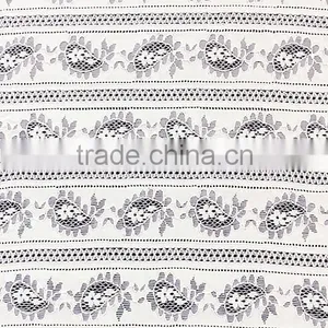 New Design White Cotton/Nylon African Lace Kintted Fabric For Wholesales T8138 thumbnail-2