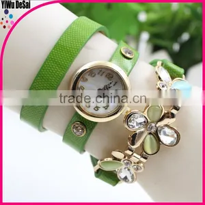 2016 New Product Leather Bracelet Watch Wrist Women Watches thumbnail-1