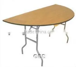 Folding Half Round Wood Table thumbnail-1