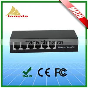 1 Uplink 4 Downlink 10Mbps Network Extender Ethernet Booster Designers Ethernet Cable Booster thumbnail-1