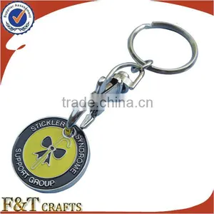 Customize Supermarket Shopping Cart Enamel Metal Euro Trolley Coin thumbnail-3