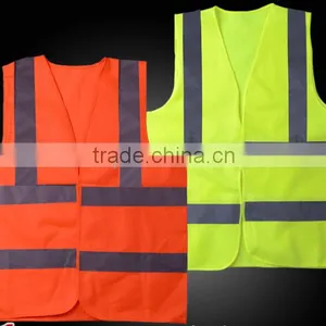 EN471 Adult Security Protection Orange Yellow Reflective Strips Safety Warning Vest Jacket Clothing thumbnail-4