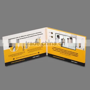 Customize Printing LCD Video Greeting Card / LCD Video Brochure Card With 5 Inch Screen thumbnail-3