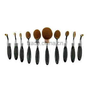Best Selling Products Cosmetics Makeup Brush Set China Supplier, 10pcs Travel Toothbrush Oval Makeup Brush Free Samples Quality Choice thumbnail-1