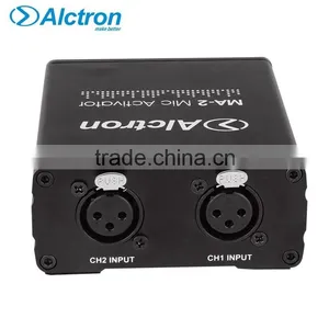 Alctron MA-2 Mini Dual Channel Microphone Activator, Pro Mic Preamplifier, 2-Channel Mic Preamplifier thumbnail-3