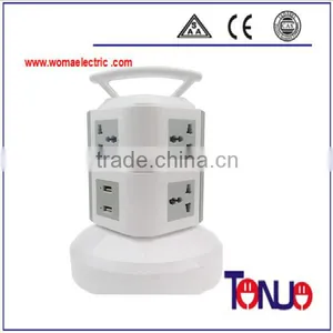 Vertical Layer Extension Socket Flexible Wire Wall Switch Socket Outlet With Usb Port Quality Choice thumbnail-3