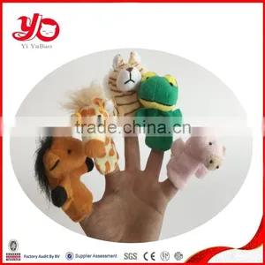 2015 Wholesale Animal Assortment Plush Finger Puppet,plush Animal Finger Puppet thumbnail-1