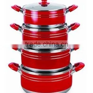 8 Pcs Aluminum Non Stick Cookware Set thumbnail-1