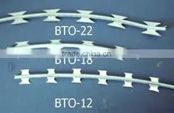 Iso9001 Galvanized and Pvc Razor Barbed Wire thumbnail-1