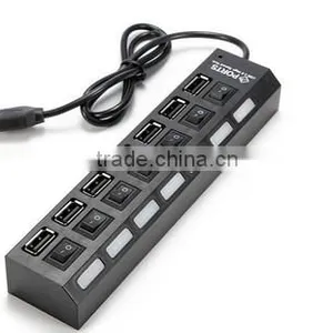 ABS Material 7-Port USB 2.0 Charger Hub With On/Off Switch thumbnail-4