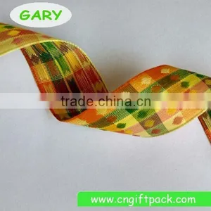 1" Garment Accessories Fabric Plaid Ribon thumbnail-2