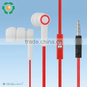 Colorful Wired Earphones With Flat Cable and 3.5 mm Plug for Enjoying Music thumbnail-5