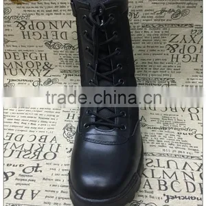 Fashion Black Good Quality Leather Army Military Combat Boots for Man thumbnail-2