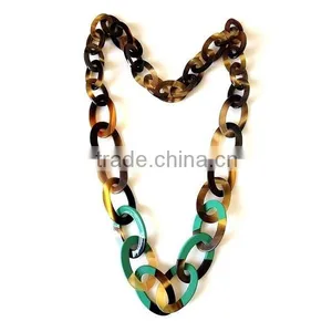 Best Selling Nice Green Lacquer Buffalo Horn Jewelry Necklace From Vietnam thumbnail-1