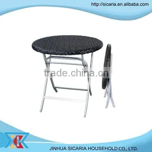 Outdoor Rattan Folding Table thumbnail-1