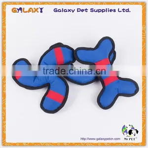 M1109 Wholesale Polyester Bone Shape Tough Dog Toy With Squeaker thumbnail-2