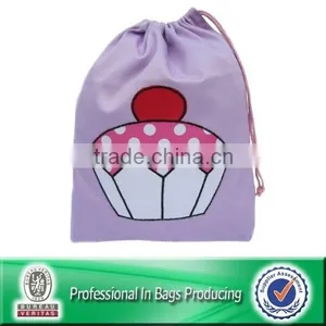 Custom Silk Drawstring Bags Cotton Drawstring Pouch Backpack Bag thumbnail-1