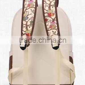 2015 Fashion Canvas Lady School Bag Women Backpack thumbnail-4