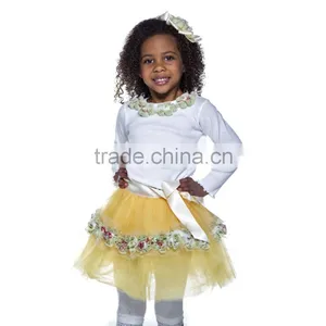 Casual Flowers Girl Dress Pattern Party Wholesale Sleeveless Tulle Lace Flower and Sation Flower Girl Dress Flower Girl Dress thumbnail-1