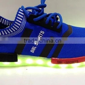 Flyknit Material Led Light Sneaker for Men and Women Cheap Price Own-designed thumbnail-4