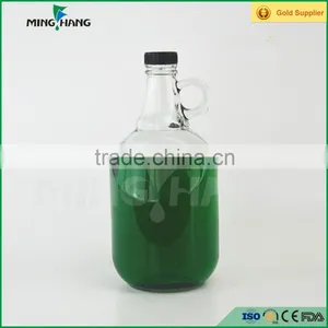 2L Glass Wine Bottle With Handle and Cap thumbnail-2