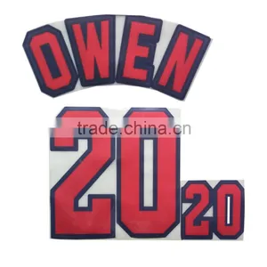 Factory Direct Flock Heat Transfer Printing Iron on Jersey Numbers for Uniform thumbnail-2