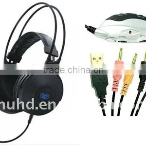 DVD Real 5.1 Channel Metal Headphone thumbnail-1