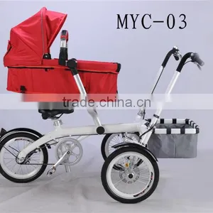 2015 Hot Baby Products Stroller Bike 2 in 1 Fancy Baby Stroller Baby Jogger Mother and Baby Bike thumbnail-3