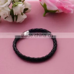 Antique Classical Leather Bracelet Alloy Button Jewelry Nnisex Multicolor Trendy Wholesale Leather Bracelet/ thumbnail-4