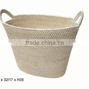 Rattan Basket Clothings Storage Basket Handicraft Vietnam thumbnail-1