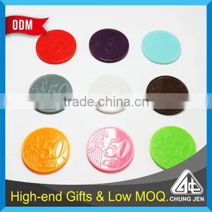 Cheap Trolley Coins Custom Supermarket Cart Custom Plastic Token thumbnail-6