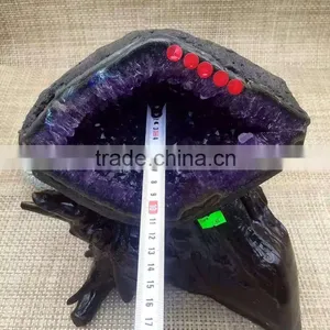 Amethyst Geode Pocket For Sale Crystal Healing Stones Pendants thumbnail-4