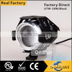 Factory Direct LED Motorcycle Headlamp With Angel Eye LED Driving Headlight Quality Choice thumbnail-5