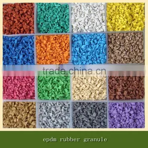 Multicolored Natural Recycled Raw Granulate Crumb Epdm Rubber Granule Prices thumbnail-3