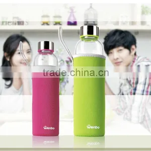 2014 New Fashion Sport Sports Glass Drinking Water Bottle With BPA Free thumbnail-1