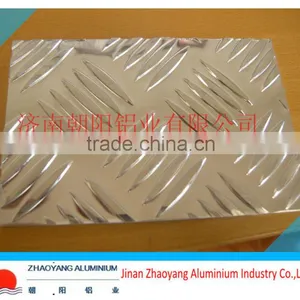 2.5mm Five Bars Pattern Aluminum Chequered Sheet for Floor Alloy 1100 3003 3105 5052 China Supplier thumbnail-1