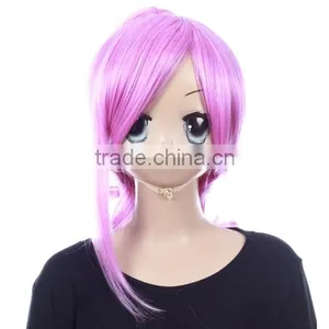 Colorful Multi Red Pink Cute Tassels Synthetic Anime Wig Japanese Hot Cosplay Wig With Horsetail thumbnail-2