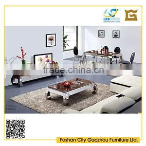 Modern Marble Top Bent Metal Legs for Living Room Furniture Units Coffee Table/dining Table/tv Stand thumbnail-1